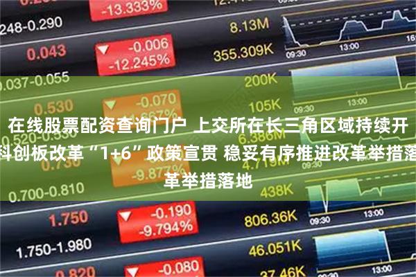在线股票配资查询门户 上交所在长三角区域持续开展科创板改革“1+6”政策宣贯 稳妥有序推进改革举措落地
